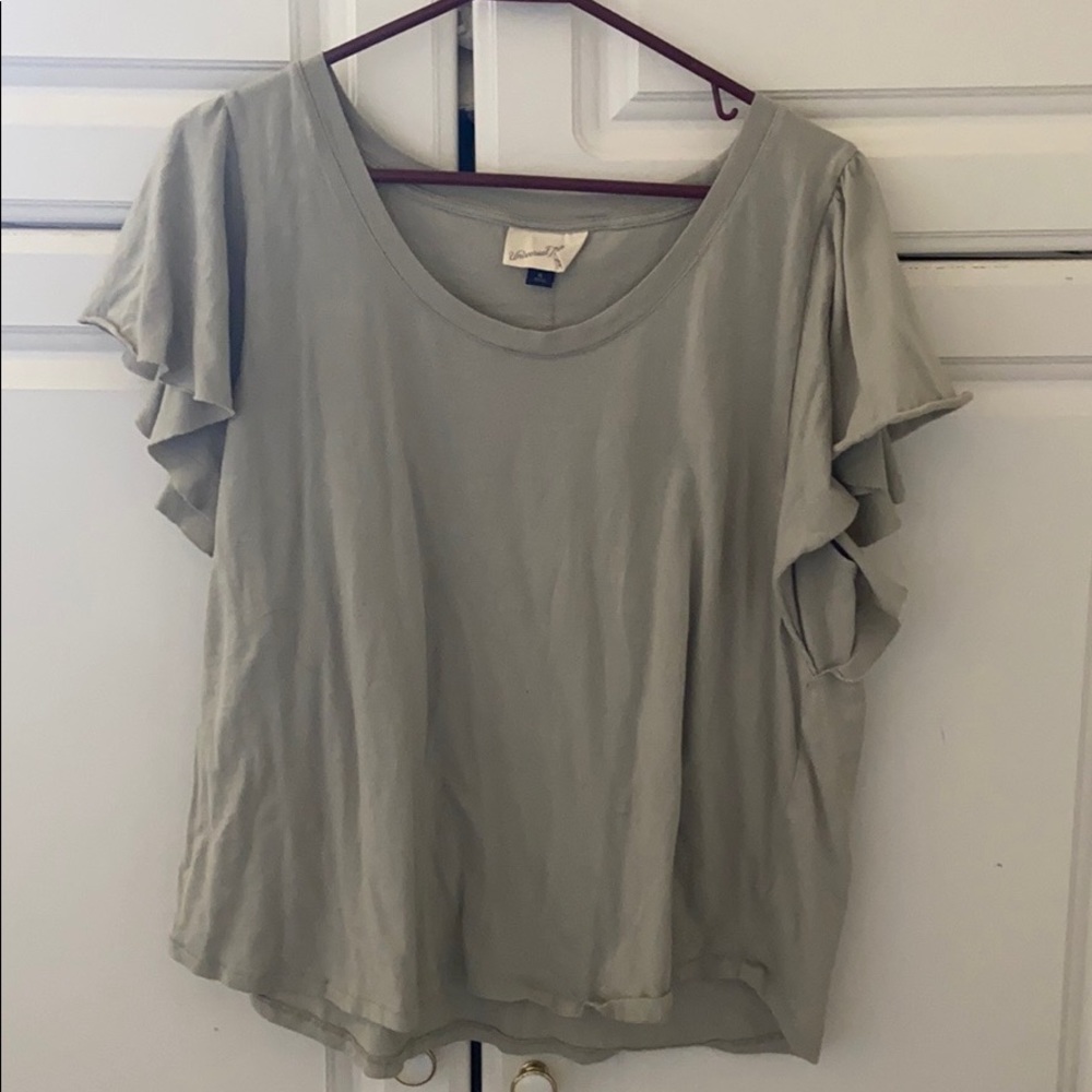 Universal Thread Green Flutter Top Size XL